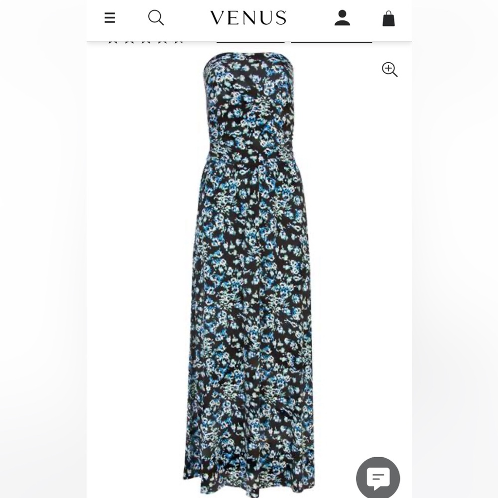 Strapless maxi dress